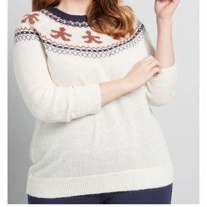 Cookie Swap Gingerbread Fair Isle Sweater
